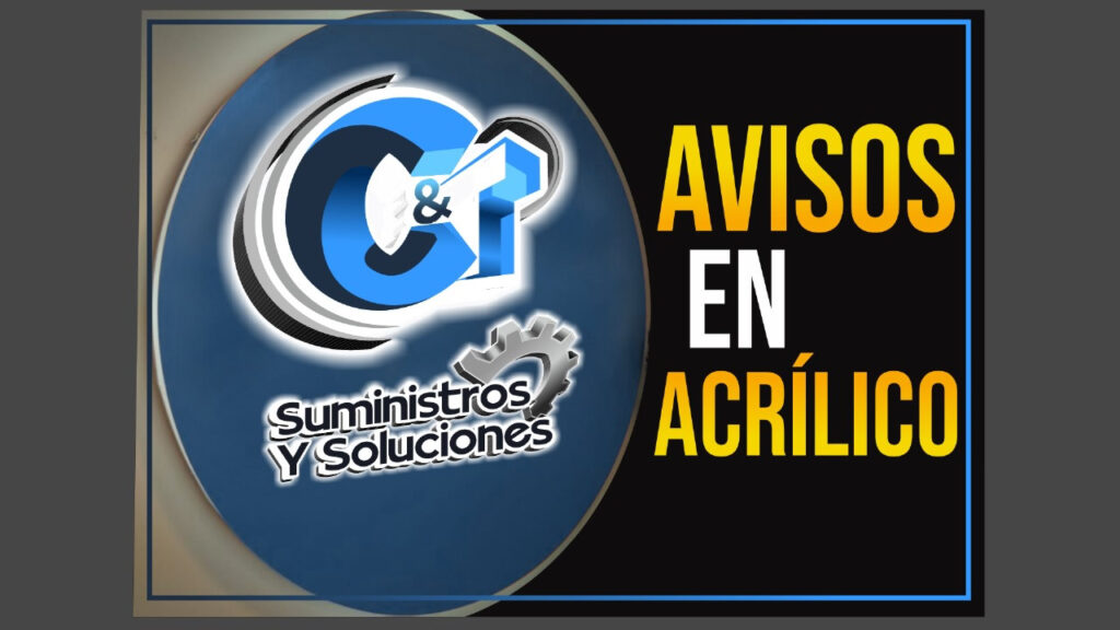 Avisos en acrílico para empresas